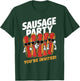 Sausage Party You're Invited! Fun Hot Dog T-Shirt - T-Shirt | Forest