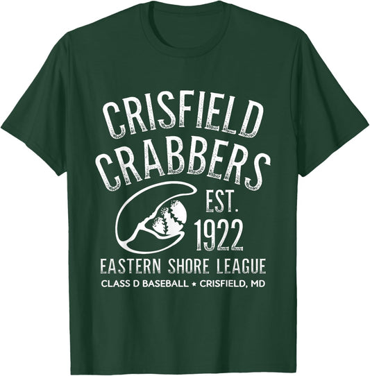 Crisfield Crabbers Maryland Vintage Defunct Baseball T-Shirt - T-Shirt | Forest