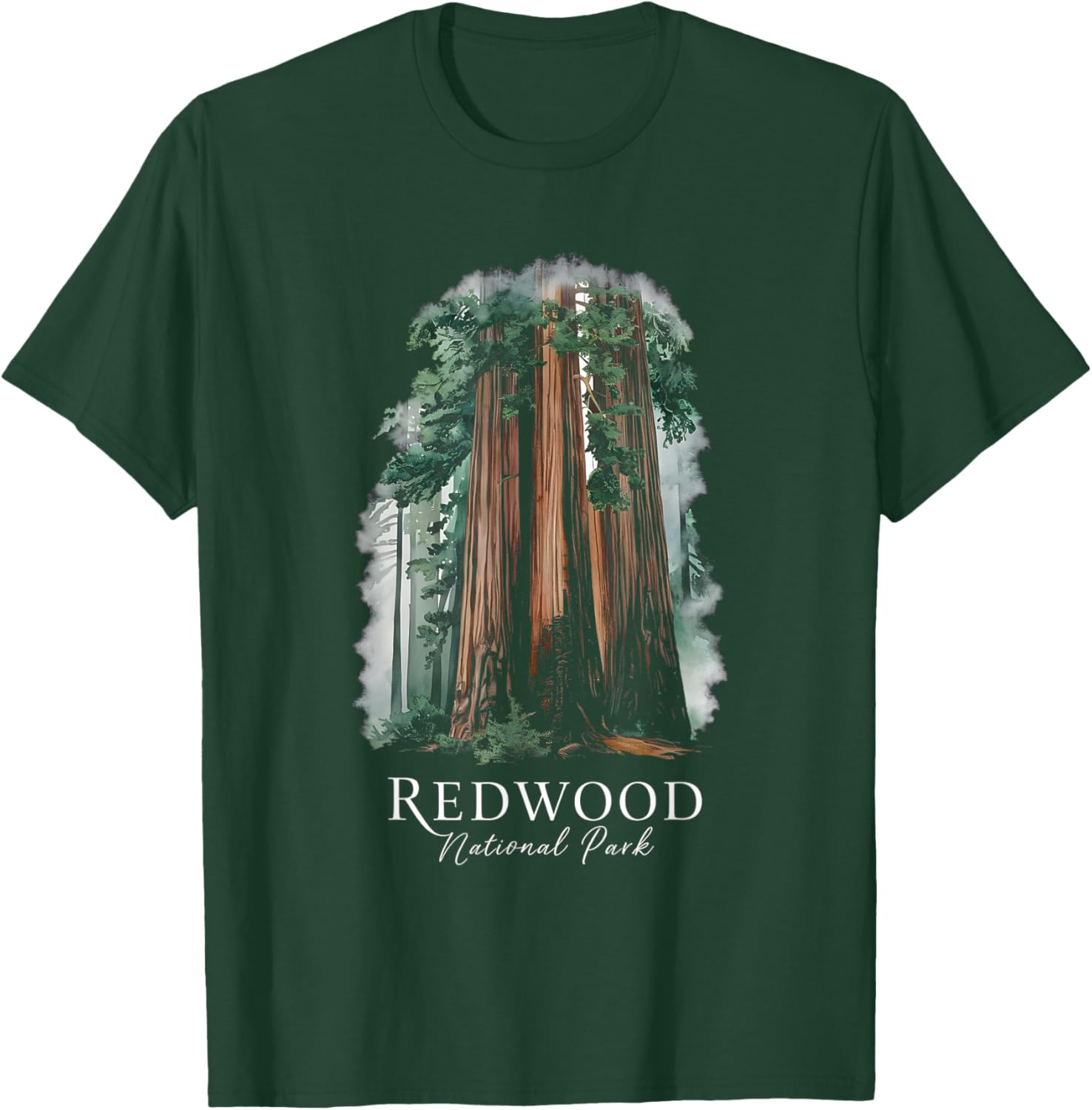 Redwood National Park Souvenir California Outdoors Nature T-Shirt - T-Shirt | Forest