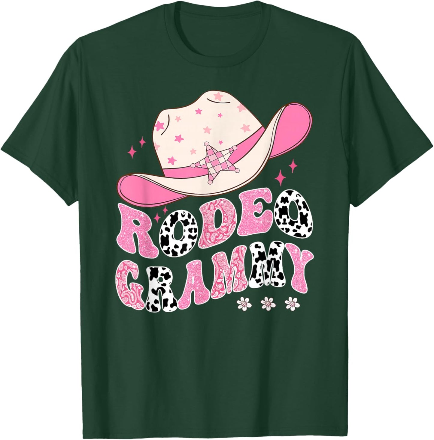 Rodeo Grammy Pink CowGirl 1St Birthday Family Matching T-Shirt - T-Shirt | Forest