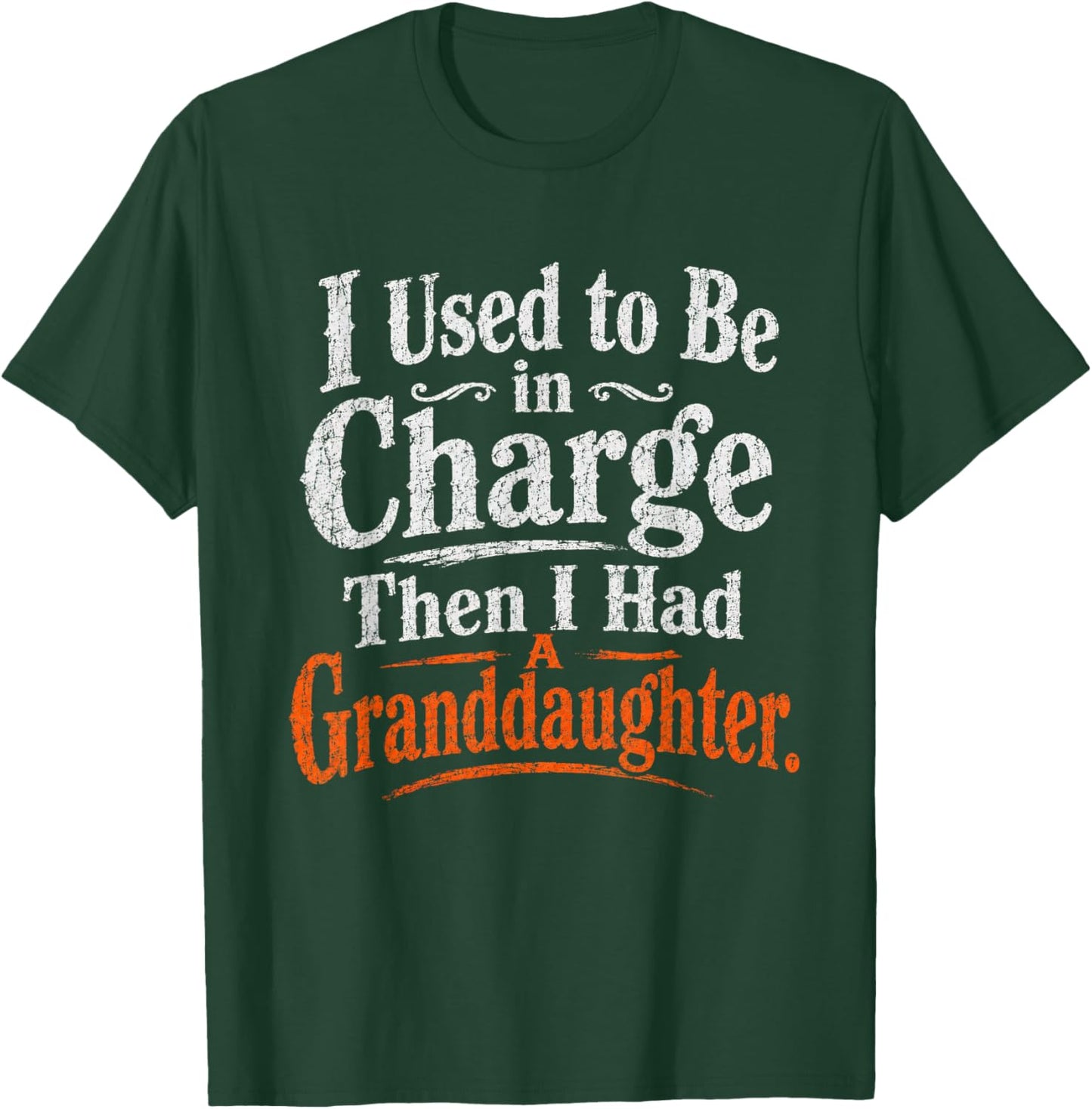 I Used to Be in Charge Then I Had A Granddaughter Vintage T-Shirt - T-Shirt | Forest