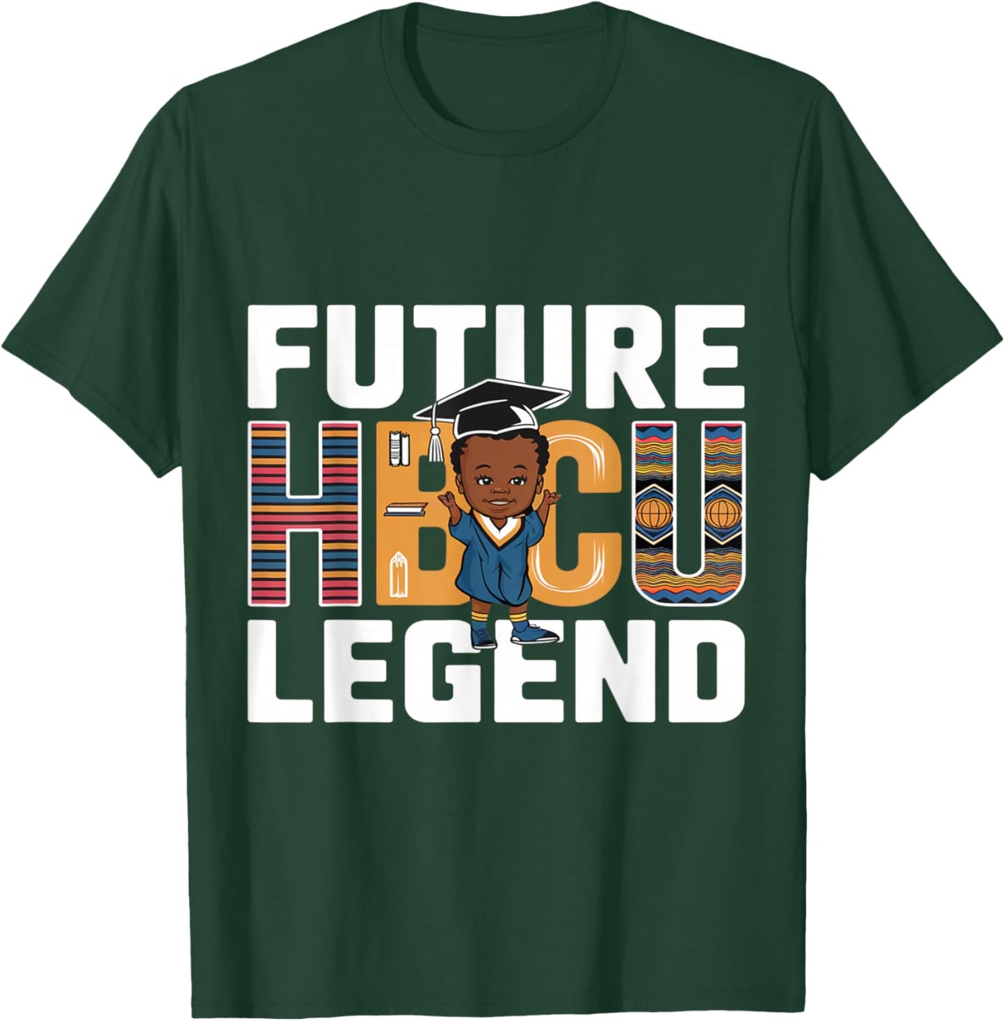 Future HBCU Grad Black Boy Graduation HBCU Black History Kid T-Shirt - T-Shirt | Forest