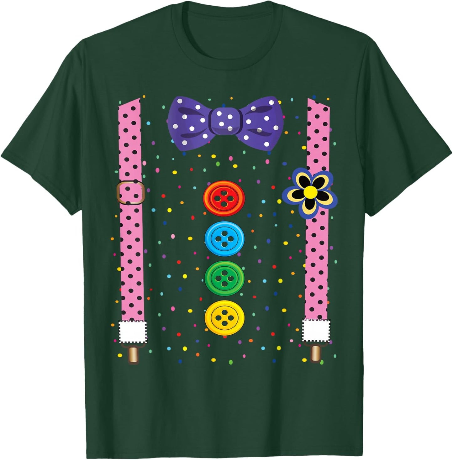 Funny Clown Costumes for Children Carnival Costume T-Shirt - T-Shirt | Forest