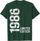 Men's 40th Birthday 1986 T-Shirt - T-Shirt | Forest