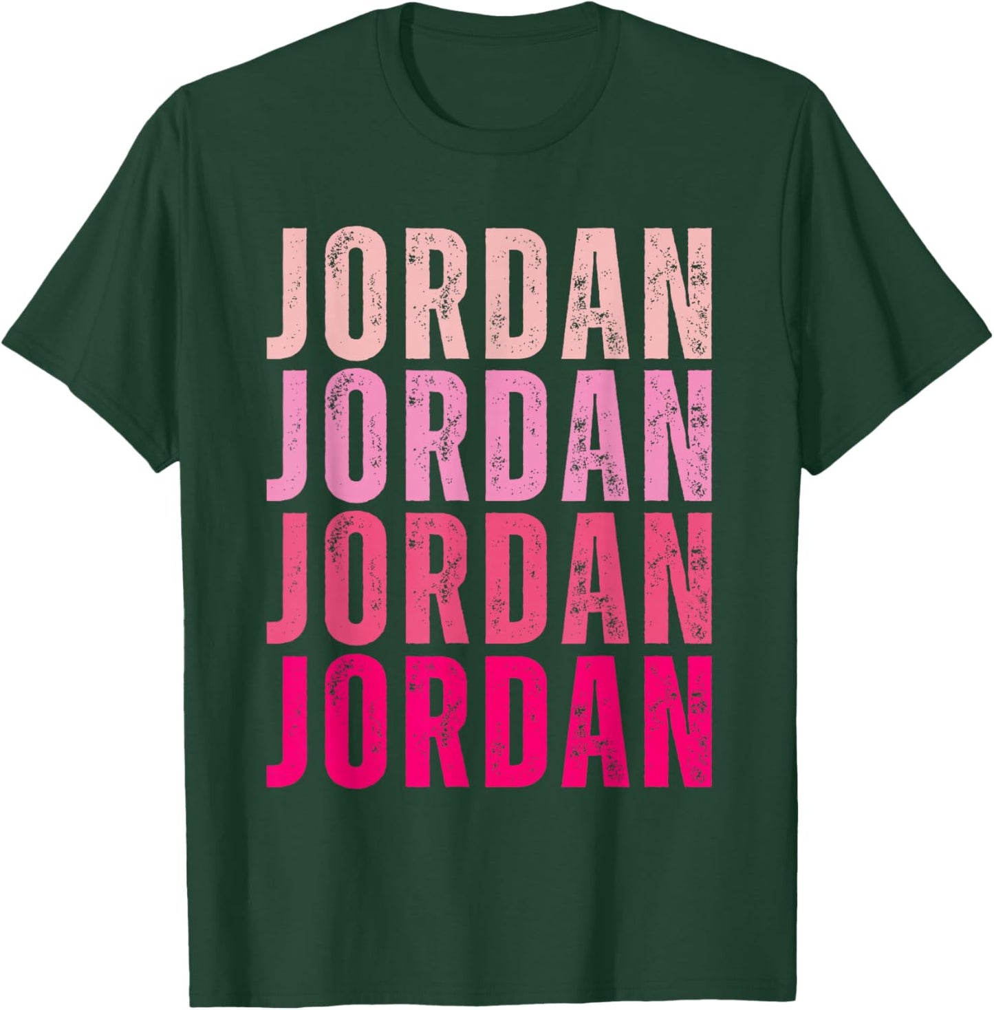 Jordan Personalized Name I Love Jordan Vintage T-Shirt - T-Shirt | Forest