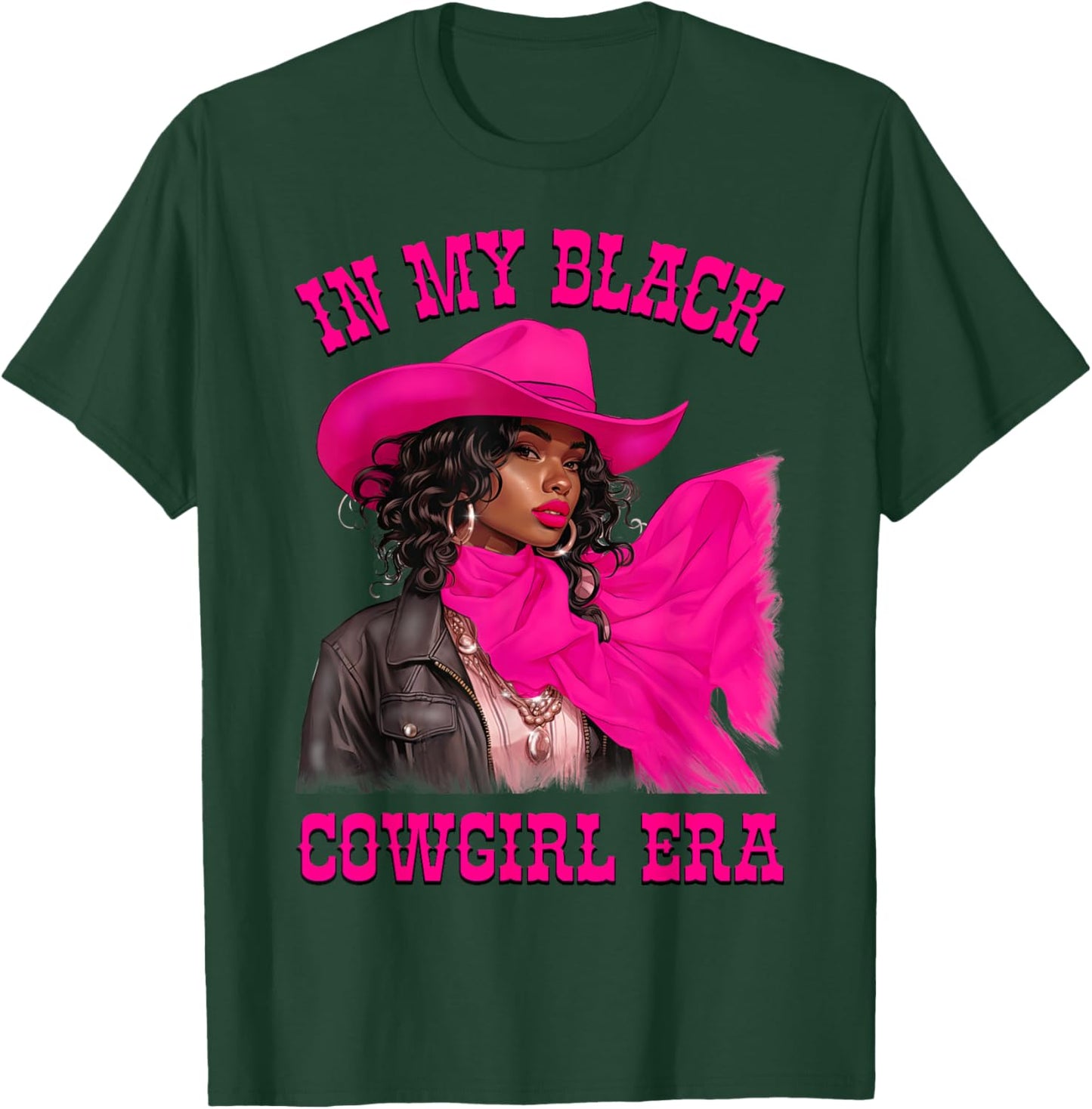 In My Black Cowgirl Era African American Rodeo Cowgirls T-Shirt - T-Shirt | Forest