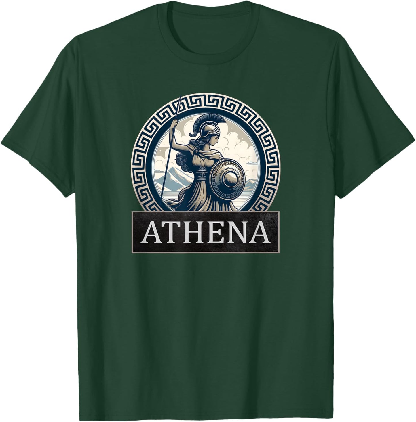 Athena Ancient Greek Goddess T-Shirt - T-Shirt | Forest