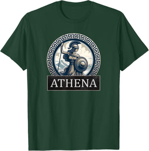 Athena Ancient Greek Goddess T-Shirt - T-Shirt | Forest