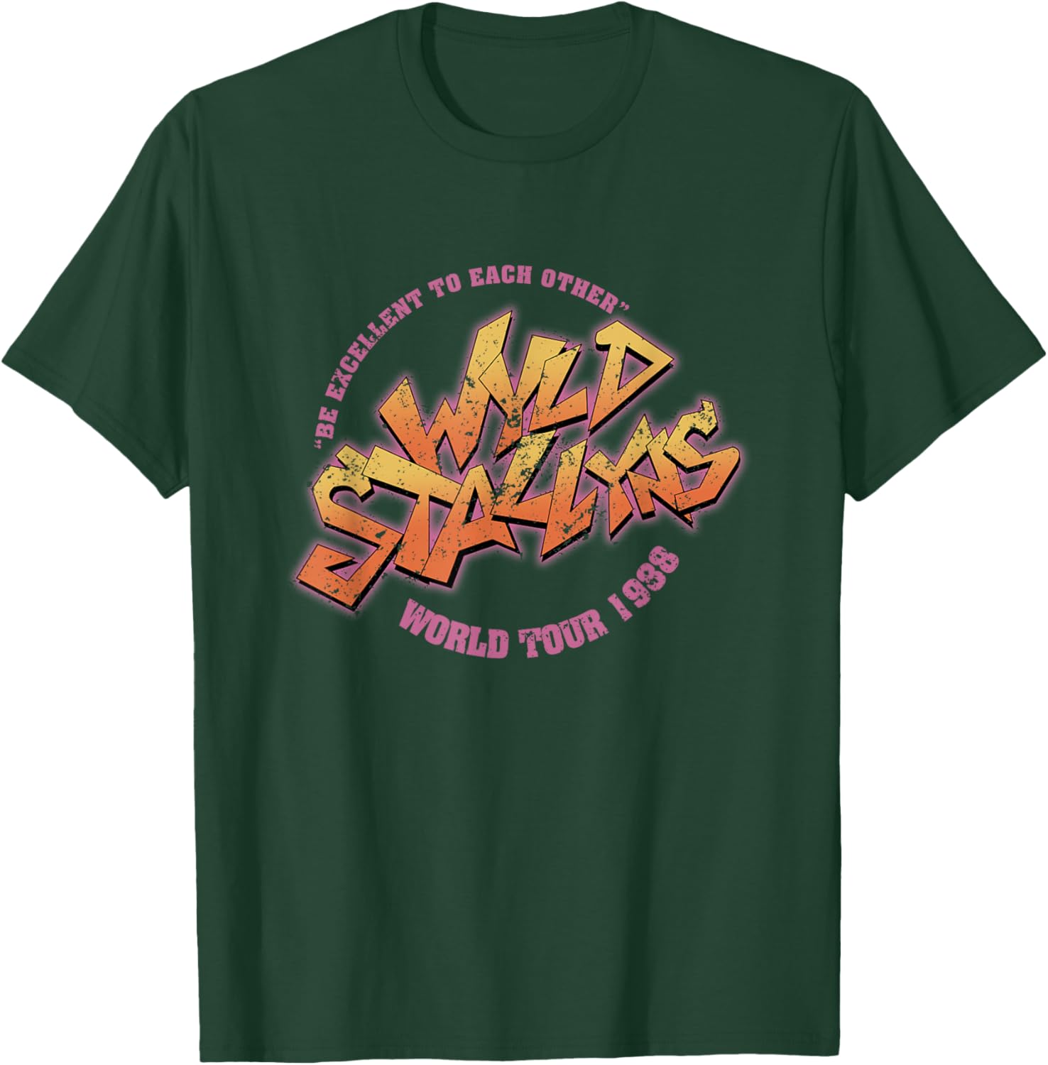 Wyld Retro Funny Tour Stallyns 80s movies T-Shirt - T-Shirt | Forest