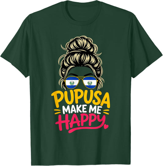 El Salvador Pupusa Mom Salvadoran Girl Pupusas T-Shirt - T-Shirt | Forest