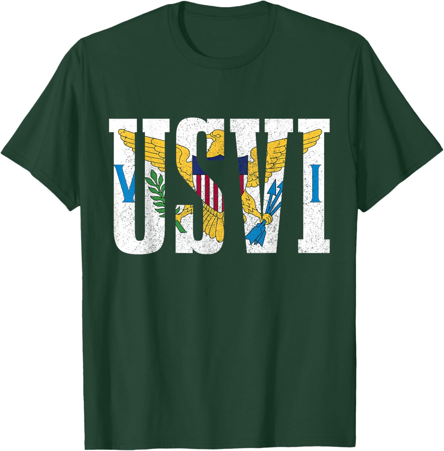 US Virgin Islands USVI Flag Pride Souvenir T-Shirt - T-Shirt | Forest