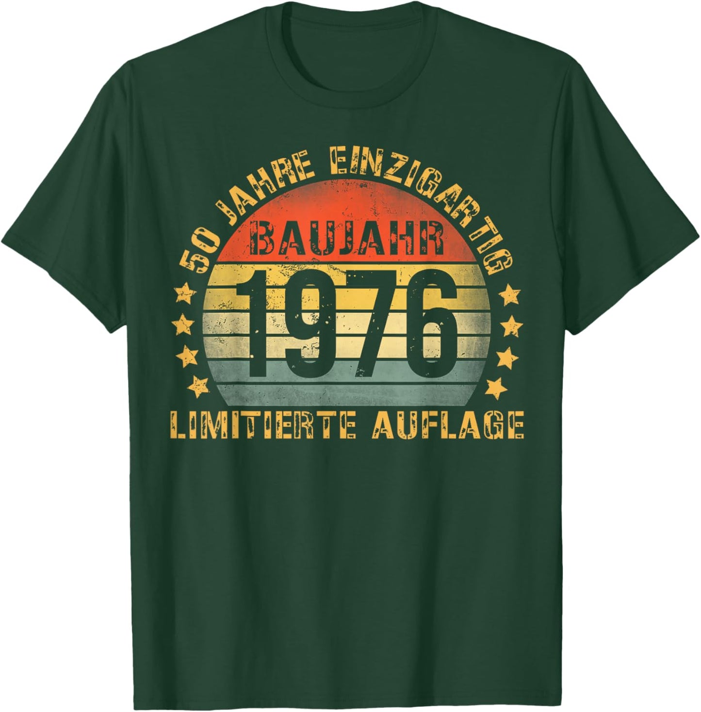 1976 Birthday Man 50th Decoration Funny 50s 50th Birthday T-Shirt - T-Shirt | Forest