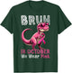 Bruh In October We Wear Pink Dinosaur Breast Cancer Awarenes T-Shirt - T-Shirt | Forest