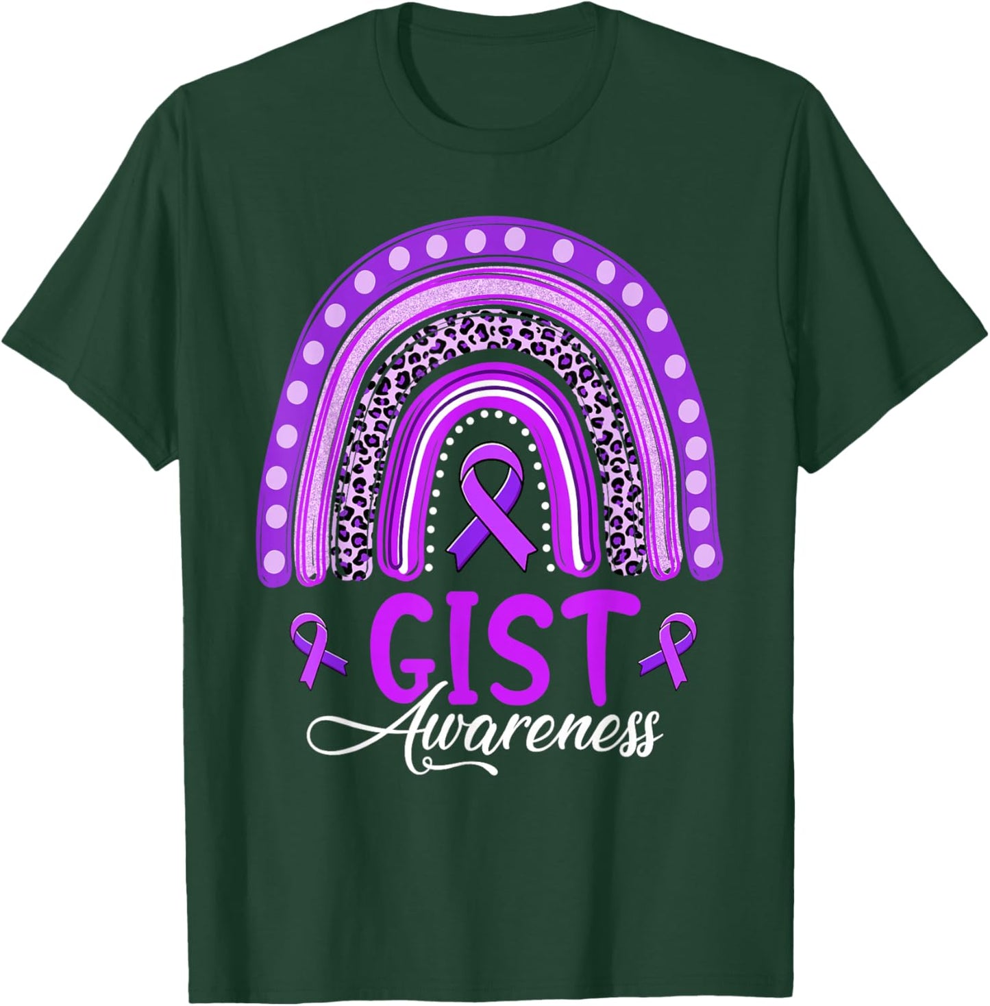 We Wear Purple Rainbow GIST Awareness T-Shirt - T-Shirt | Forest