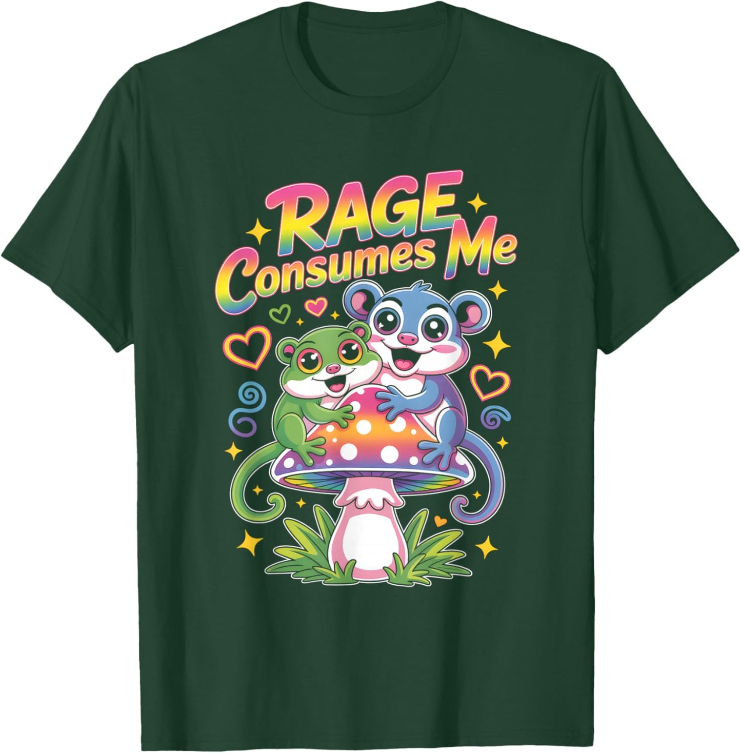 Rage Consumes Me T Shirt Cute Possum Meme T-Shirt - T-Shirt | Forest