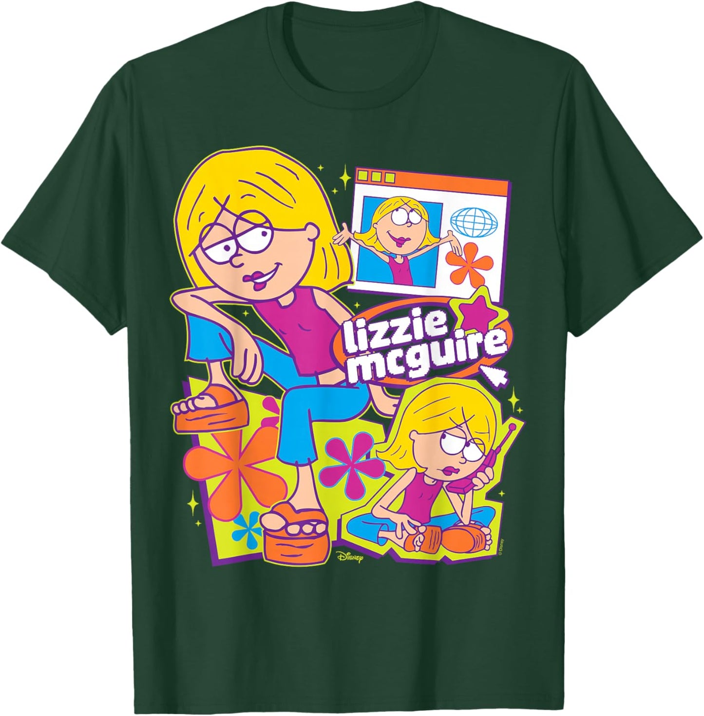 Lizzie McGuire - Oversized Y2K T-Shirt - T-Shirt | Forest