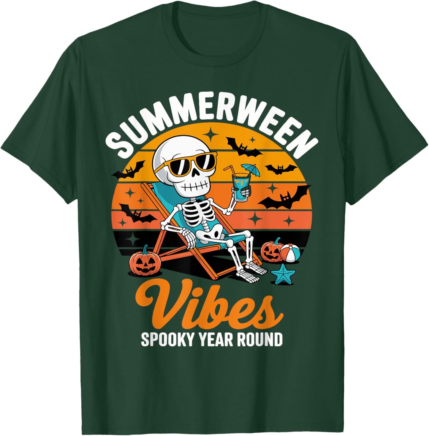 Summerween Spooky Summer summerween party Halloween Summer T-Shirt - T-Shirt | Forest