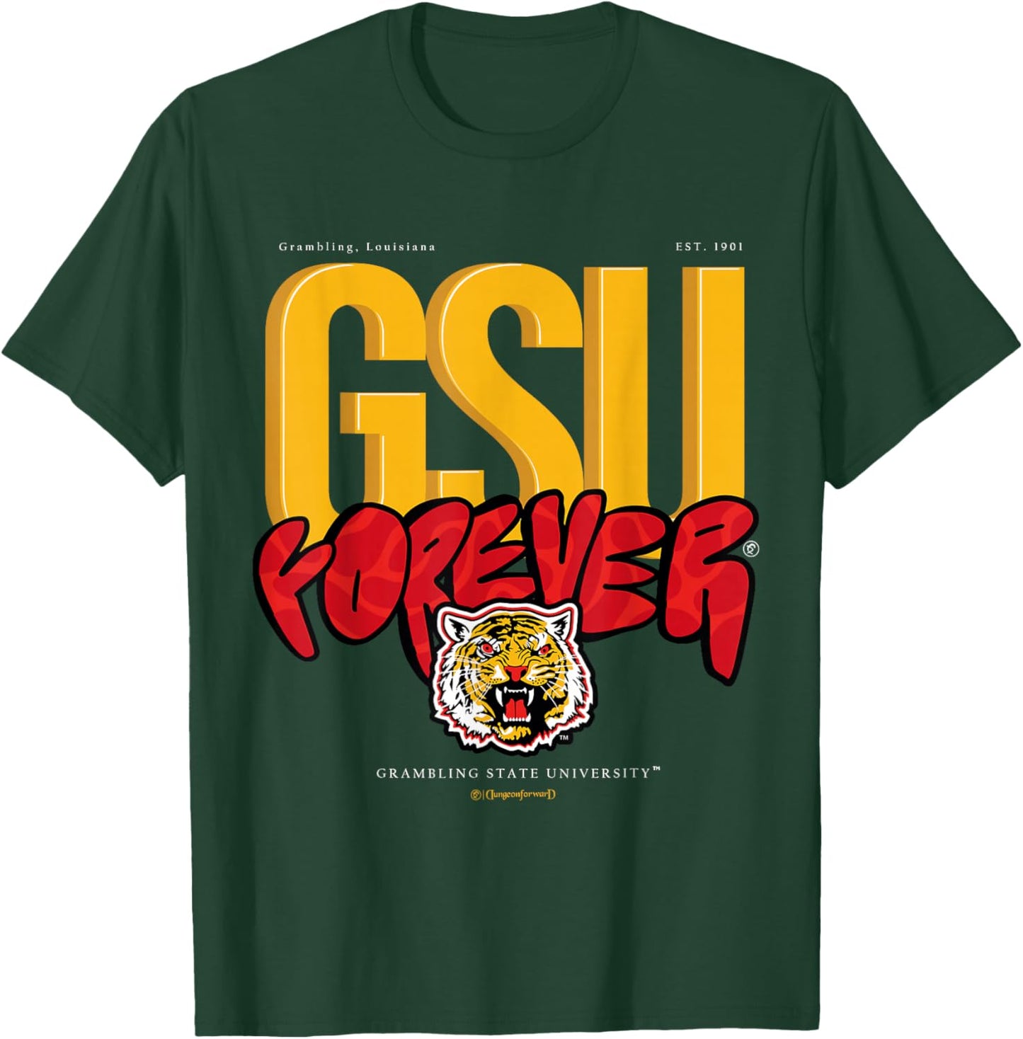 The Yard Essentials - Grambling State University - Forever T-Shirt - T-Shirt | Forest