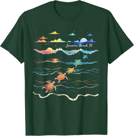 Navarre Beach Florida Sea Turtle Lover Beach Vacation Women Kids T-Shirt - T-Shirt | Forest