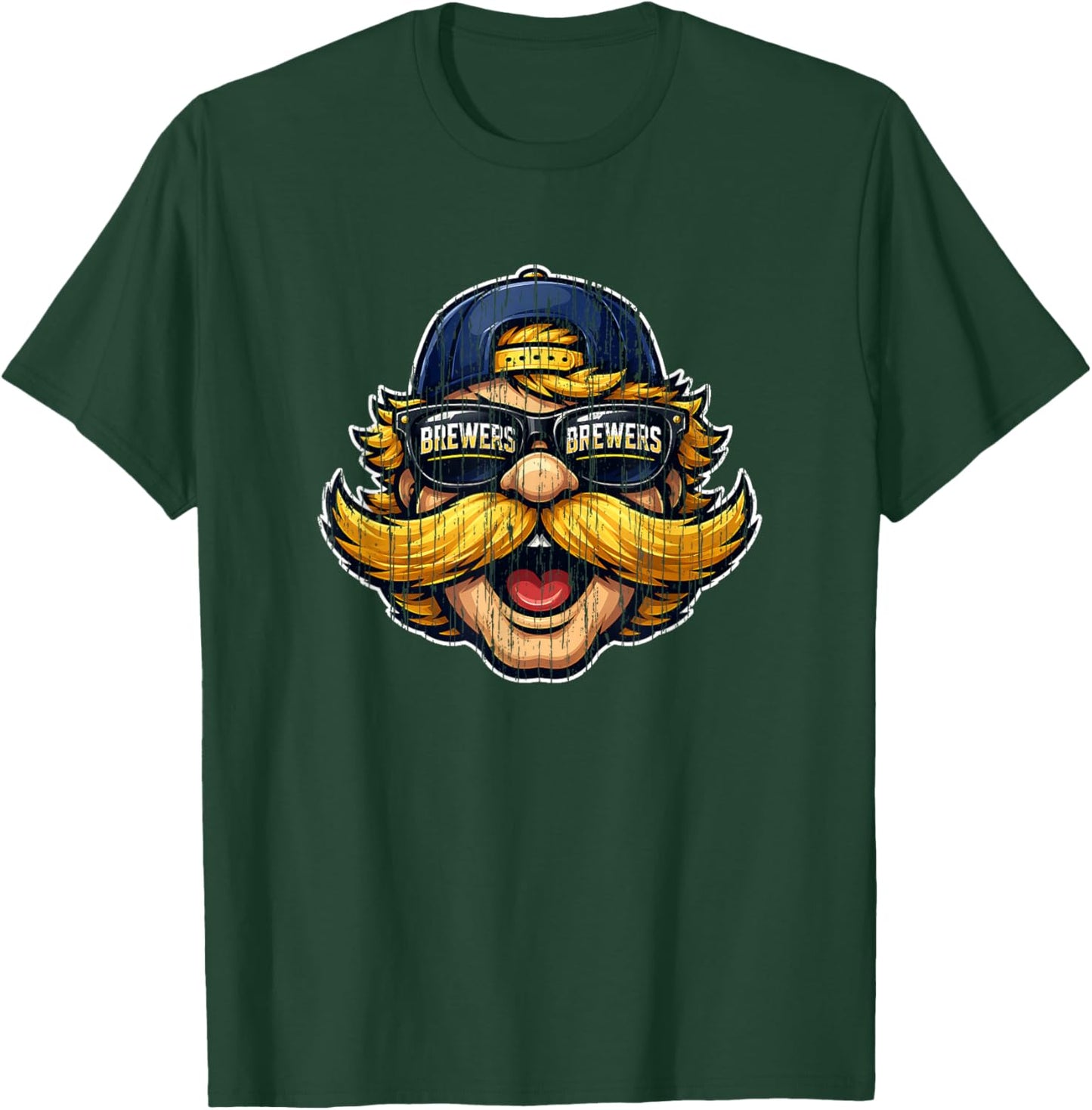 Brewers Retro Gift Women Boys Girls Kids T-Shirt - T-Shirt | Forest