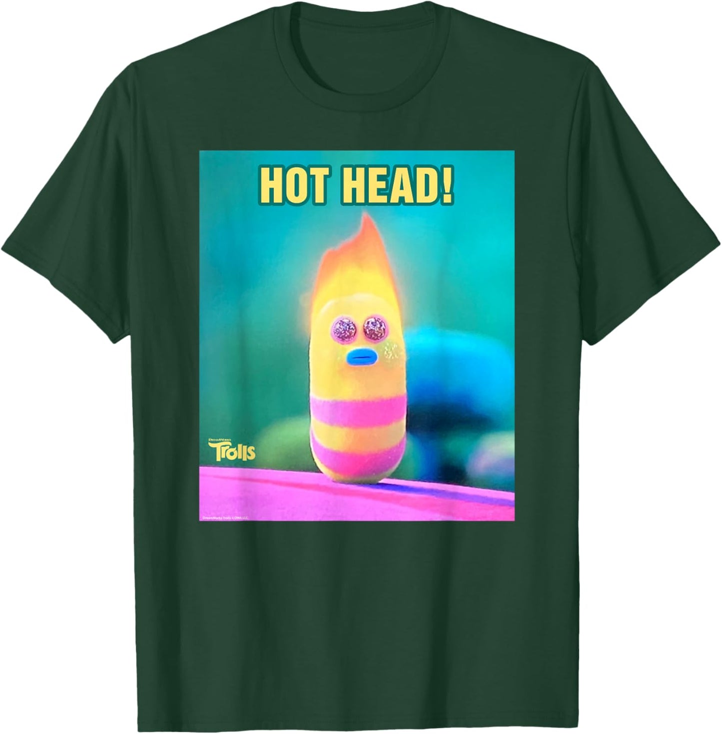 DreamWorks Trolls Mr. Dinkles Hot Head T-Shirt - T-Shirt | Forest