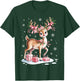 Rudolph Reindeer Coquette Bow Christmas Pajamas Girl Women T-Shirt - T-Shirt | Forest