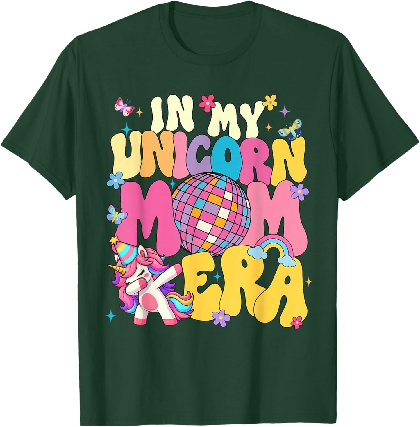 in My Unicorn Mom Era Cute Mother National Unicorn Day T-Shirt - T-Shirt | Forest