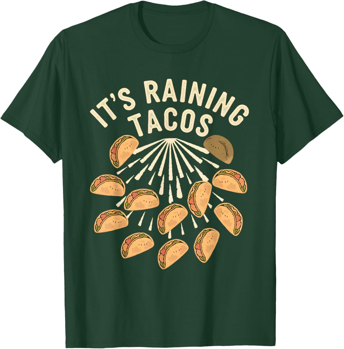 It is Raining Tacos Funny Taco Kids Girls Boys Taco Lovers T-Shirt - T-Shirt | Forest