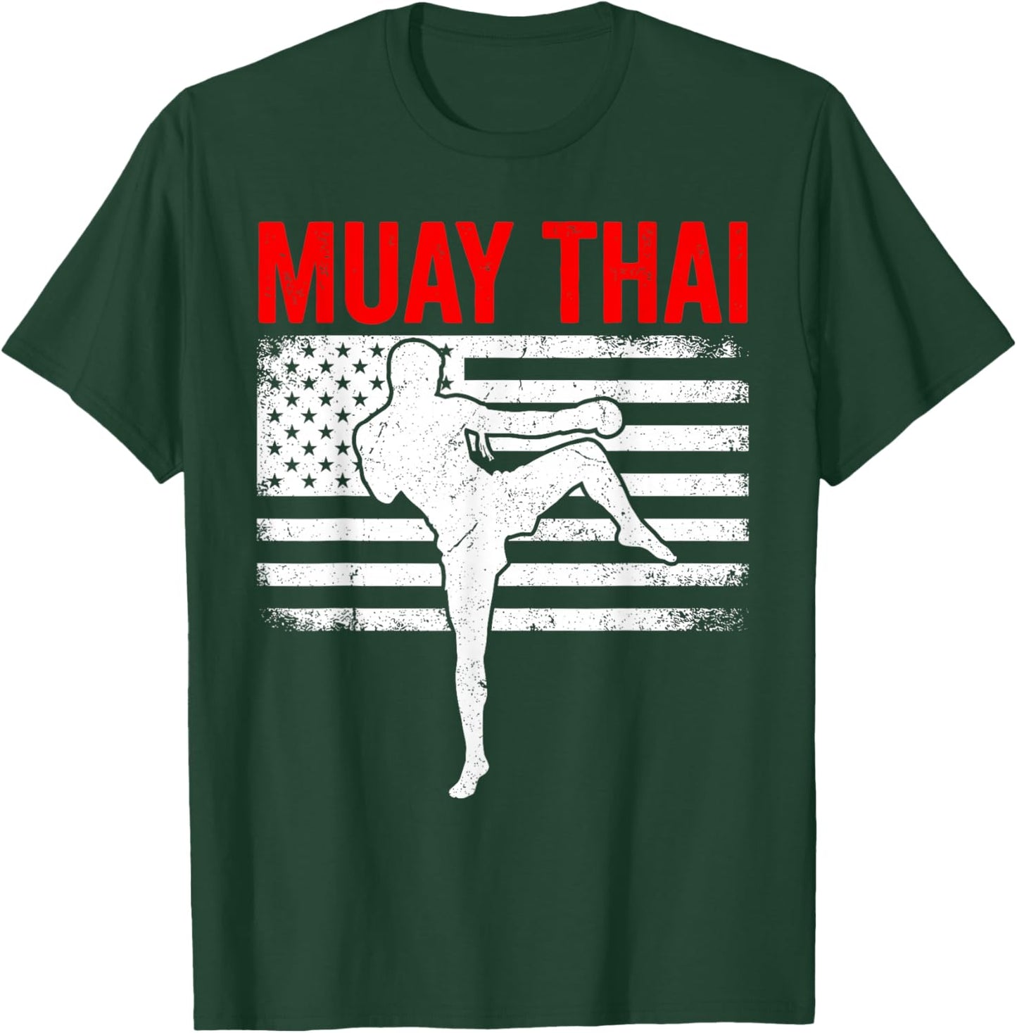 Funny Muay Thai Design Women Kids Mixed Martial Arts T-Shirt - T-Shirt | Forest