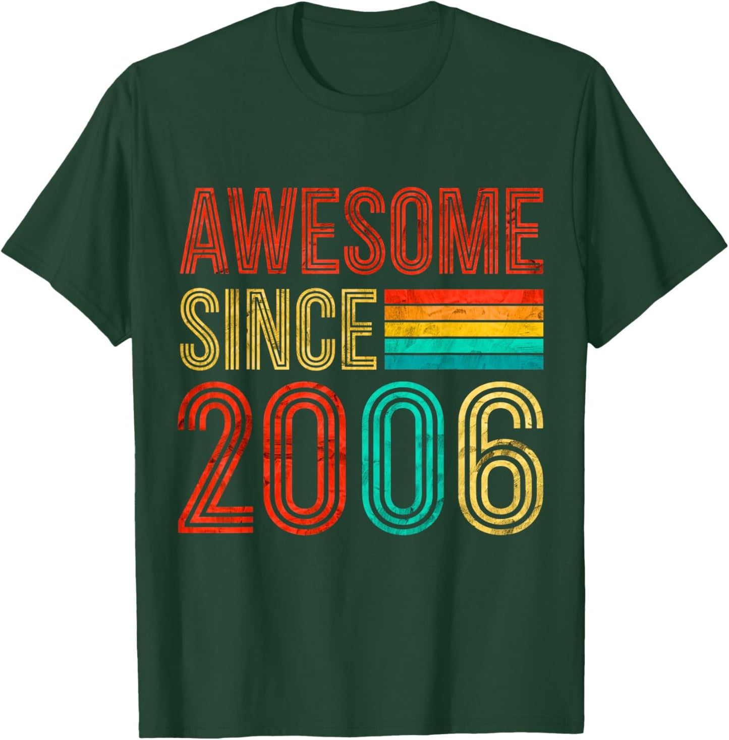 20 Birthday Men 20yr Awesome Vintage 2006 20th Birthday T-Shirt - T-Shirt | Forest