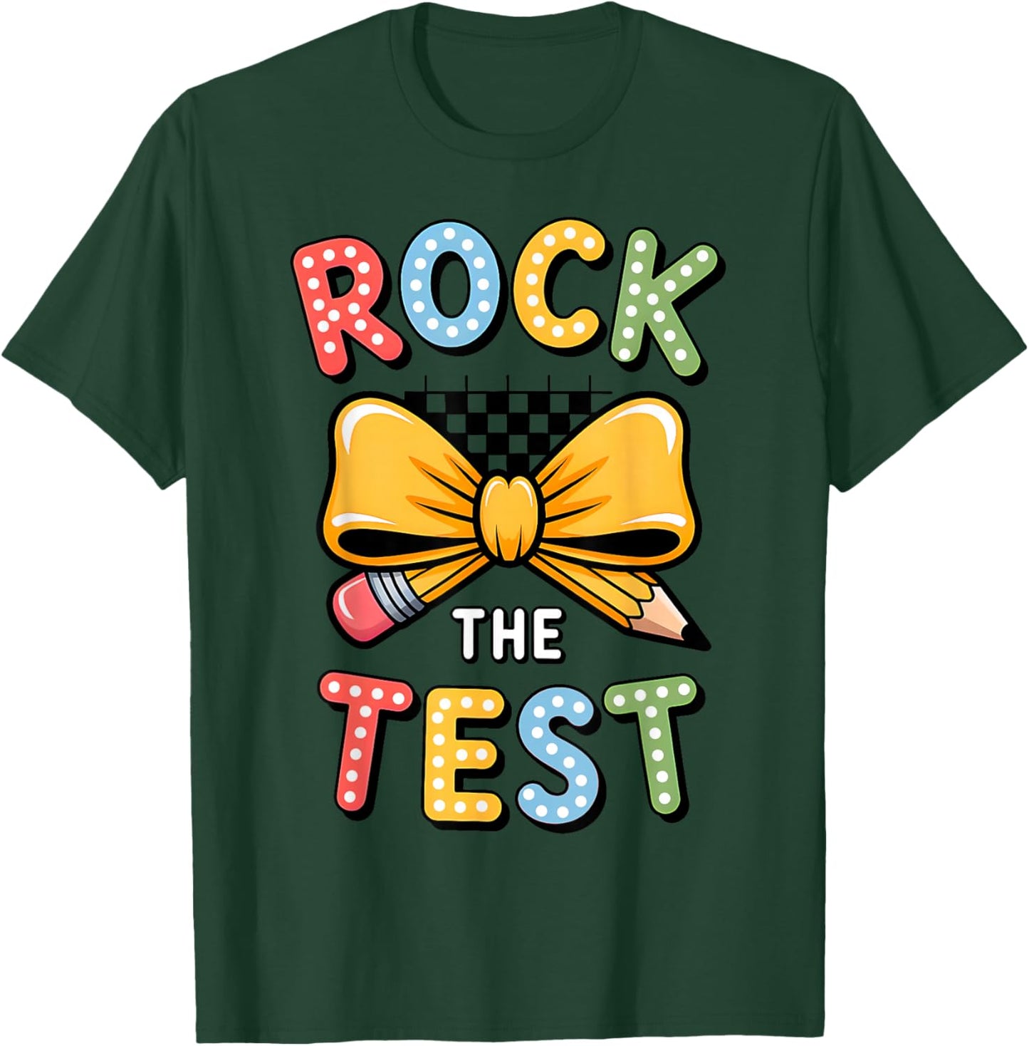 Groovy Test Day Rock The Test Girls Testing Day You Got This T-Shirt - T-Shirt | Forest