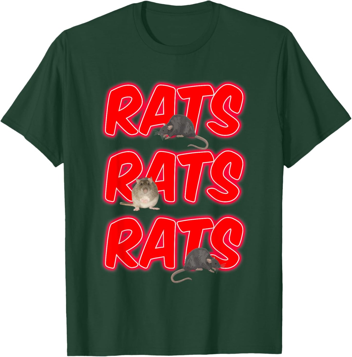 RATS RATS RATS for owner of rats, mice, sewers, waste T-Shirt - T-Shirt | Forest