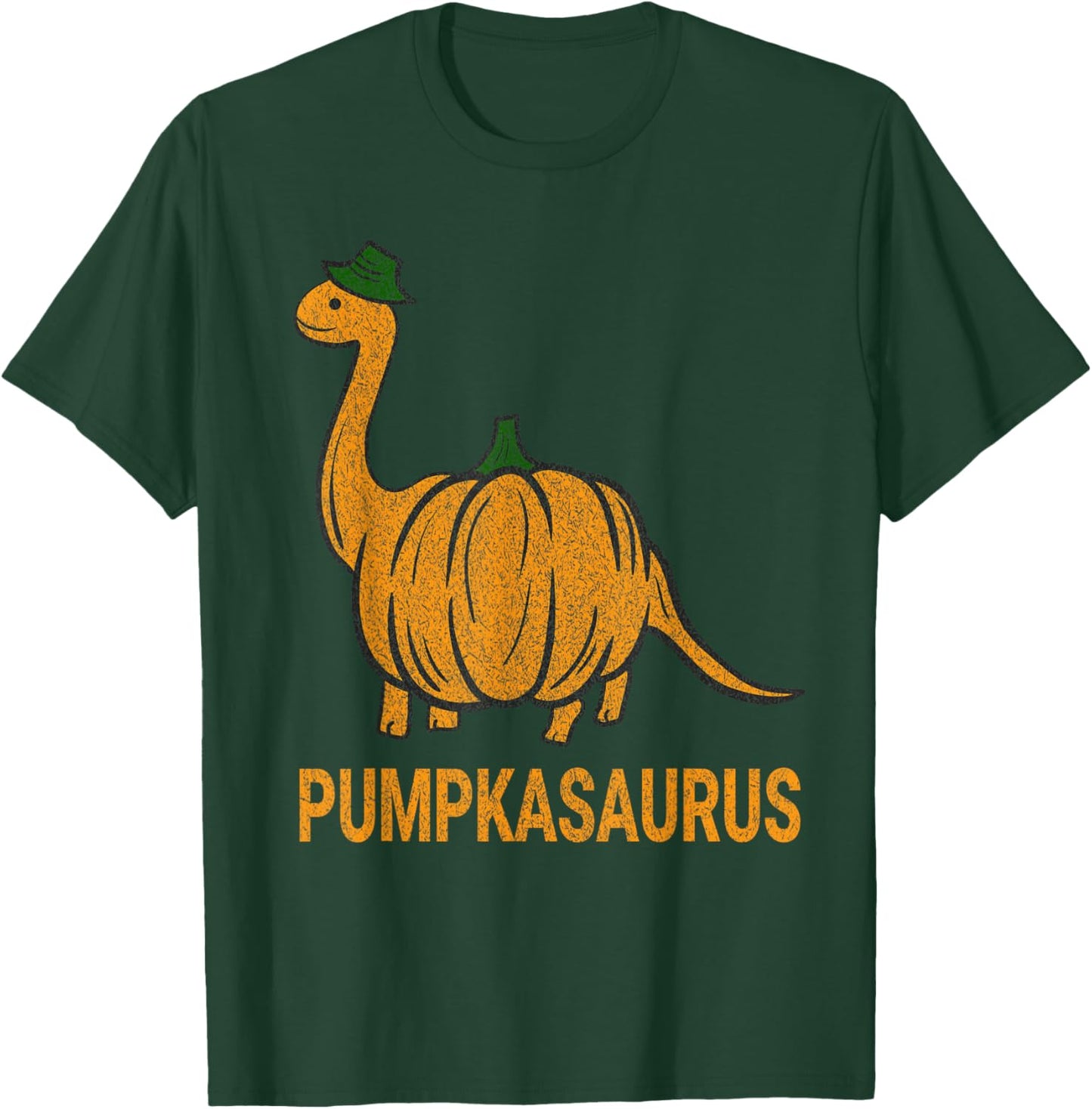 Pumpkasaurus Pumpkin Dinosaur Funny Dino Halloween T-Shirt - T-Shirt | Forest