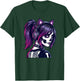 Gamer Goth Girl Emo Skeleton Cat Ear Gothic Alt Art T-Shirt - T-Shirt | Forest