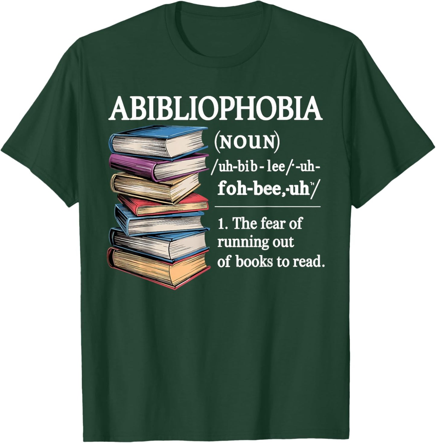Funny Reading Bookworm Reader T-Shirt - T-Shirt | Forest