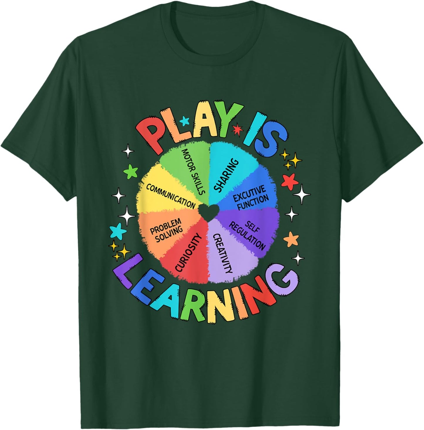 Play Is Learning Teacher Back To School First Day Of School Women Kids T-Shirt - T-Shirt | Forest