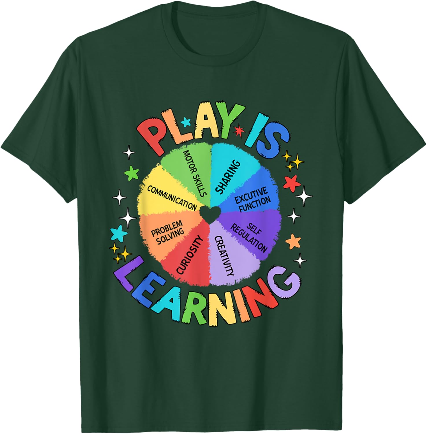 Play Is Learning Teacher Back To School First Day Of School Women Kids T-Shirt - T-Shirt | Forest