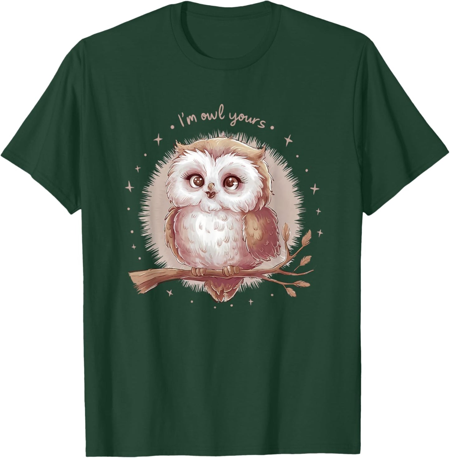 I'm Owl Yours Cute Romantic Owl Pun T-Shirt - T-Shirt | Forest