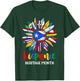 Hispanic Heritage Month Puerto Rico Flag Sunflower Latino T-Shirt - T-Shirt | Forest