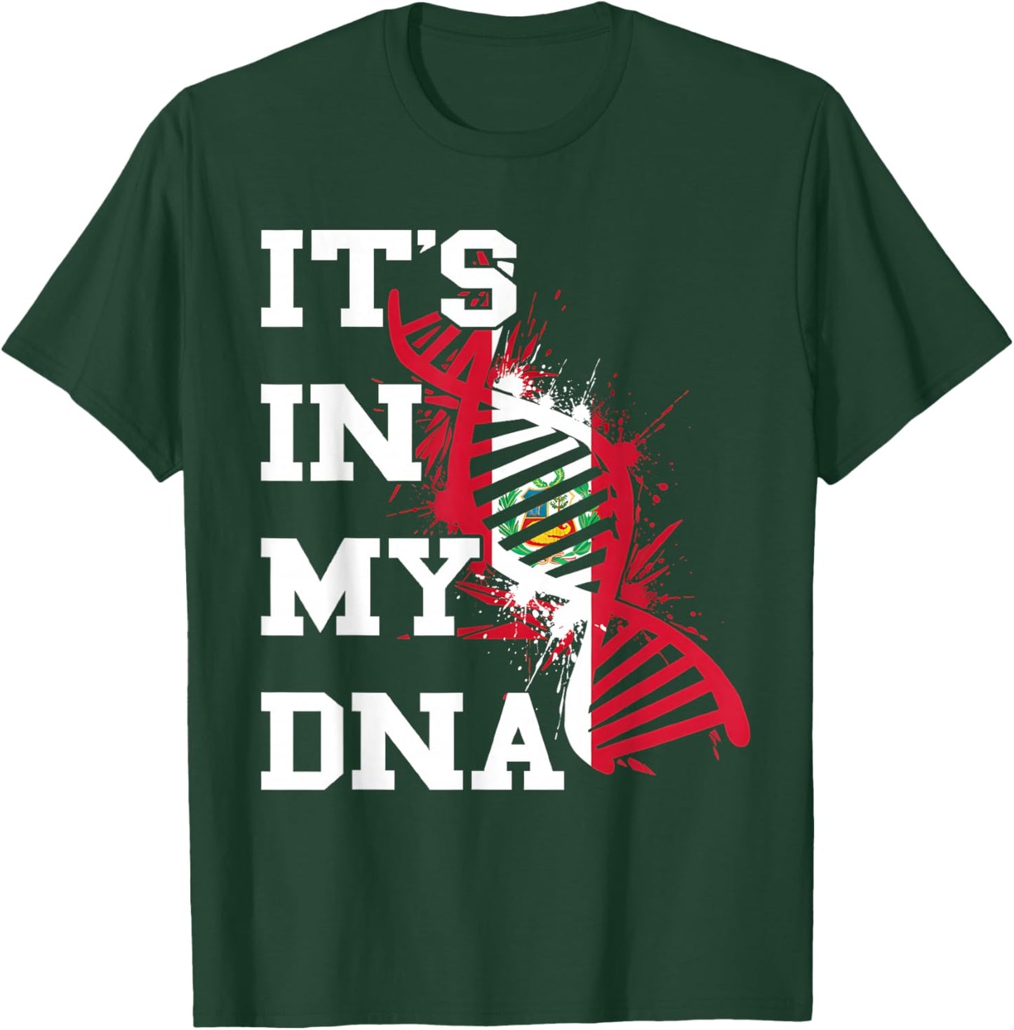 Peru Flag Peruvian Roots Peruvian Flag Peruvian Pride T-Shirt - T-Shirt | Forest