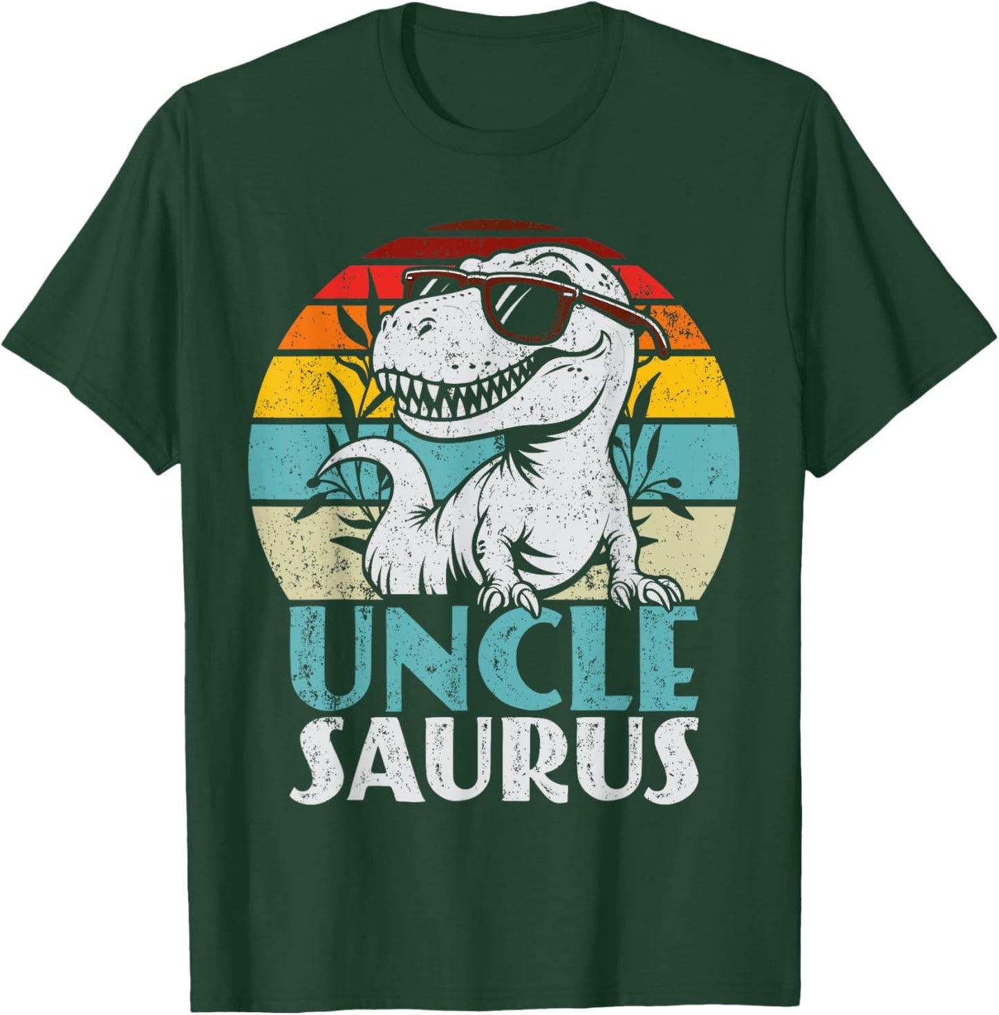 Unclesaurus T-Rex Dinosaur Uncle Saurus Family Matching T-Shirt - T-Shirt | Forest