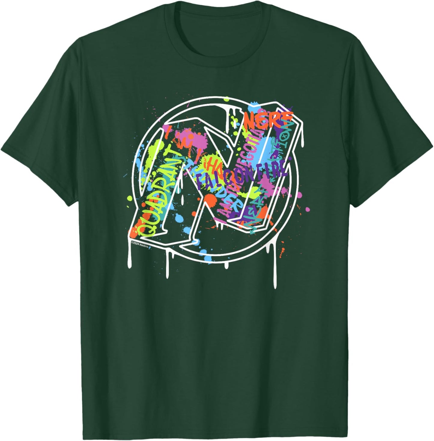 Nerf Graffiti Drips T-Shirt - T-Shirt | Forest