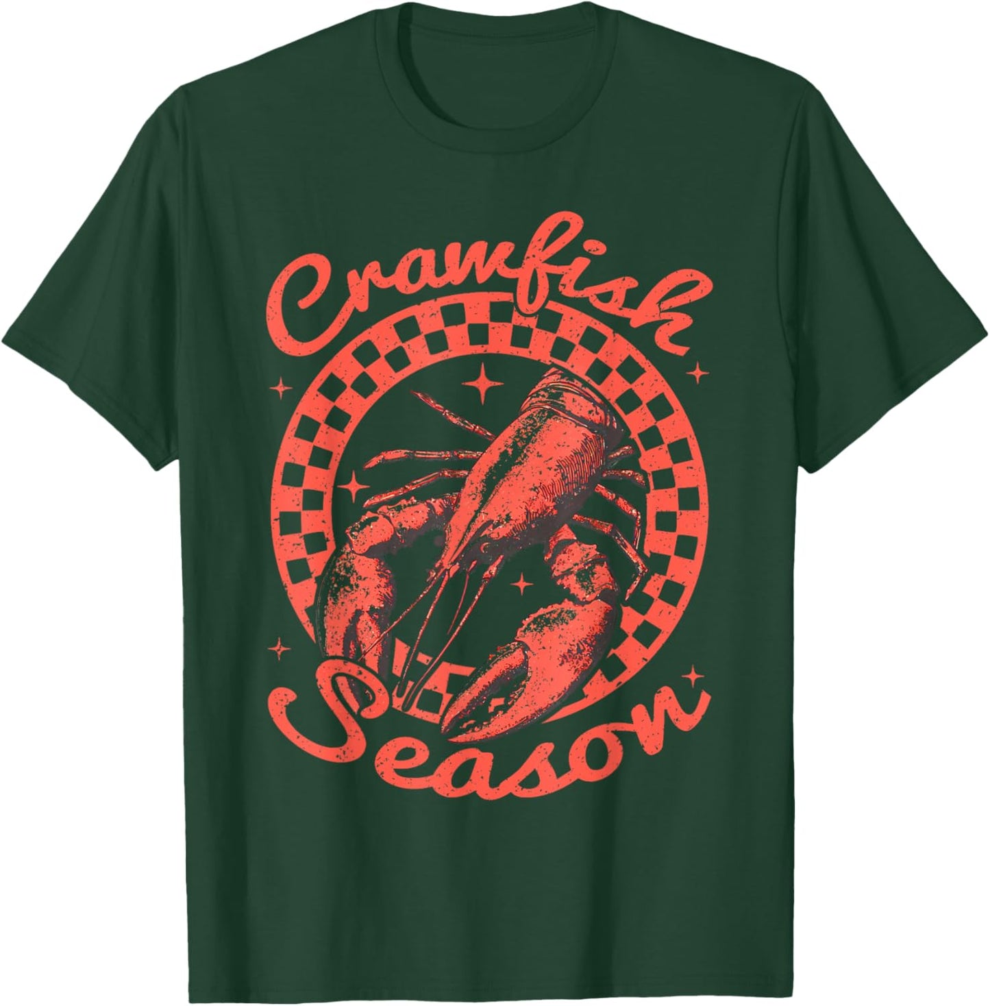 Crawfish Season Crawfish Boil Lobster Cajun Men Women T-Shirt - T-Shirt | Forest