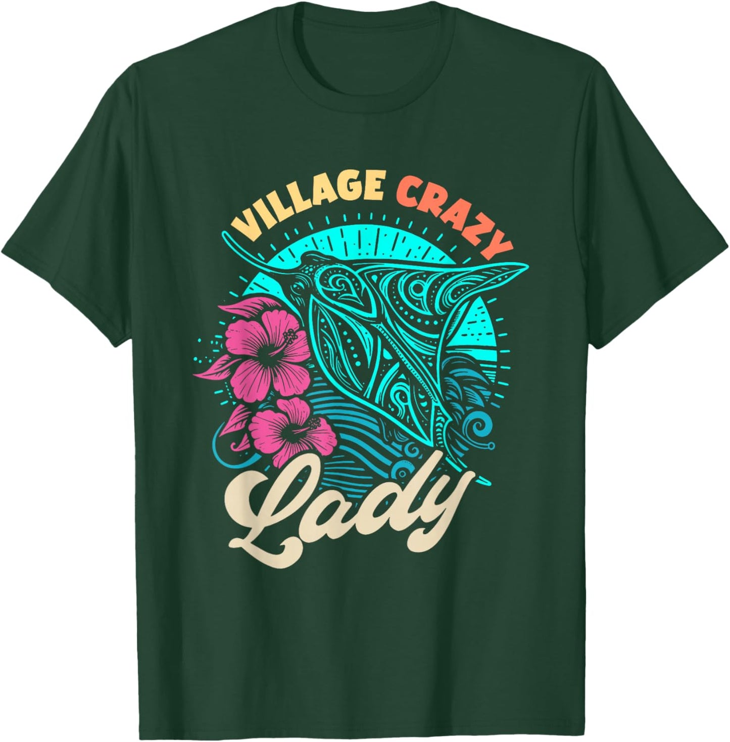 Village Crazy Lady T-Shirt - T-Shirt | Forest