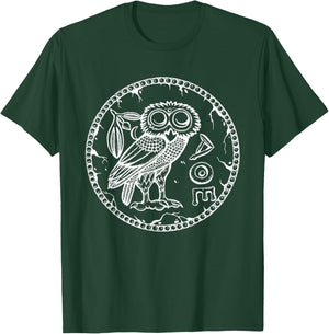 Antikes Athener Eule-Symbol der Athene T-Shirt - T-Shirt | Forest