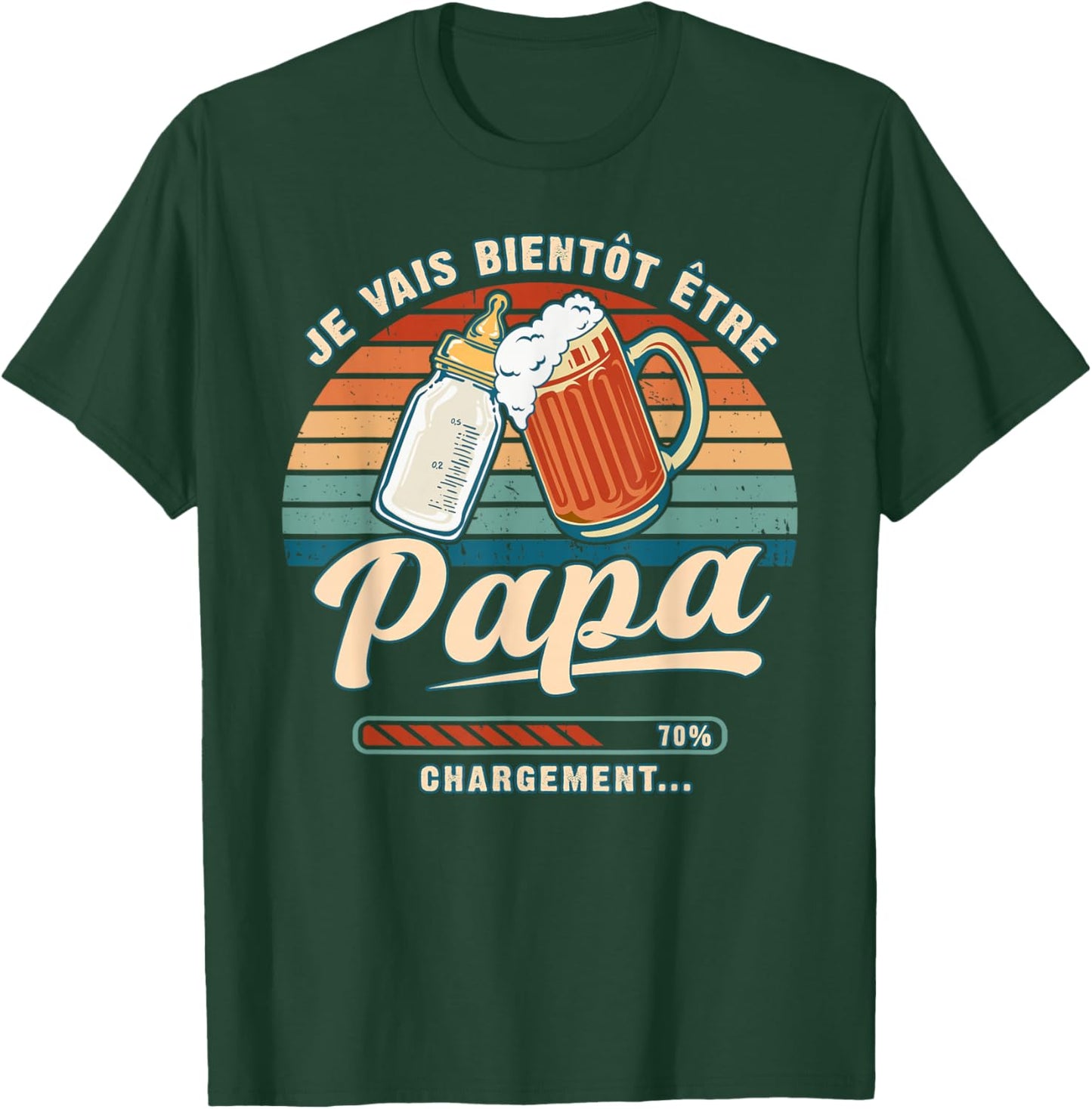 Soon Dad Future Father Announcing Baby for Dad T-Shirt - T-Shirt | Forest