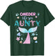 Under Sea Aunty Birthday Girl Mermaid Tail Family Party T-Shirt - T-Shirt | Forest