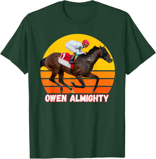 Owen Almighty Horse, Horse Racing, Del Mar, Santa Anita T-Shirt - T-Shirt | Forest