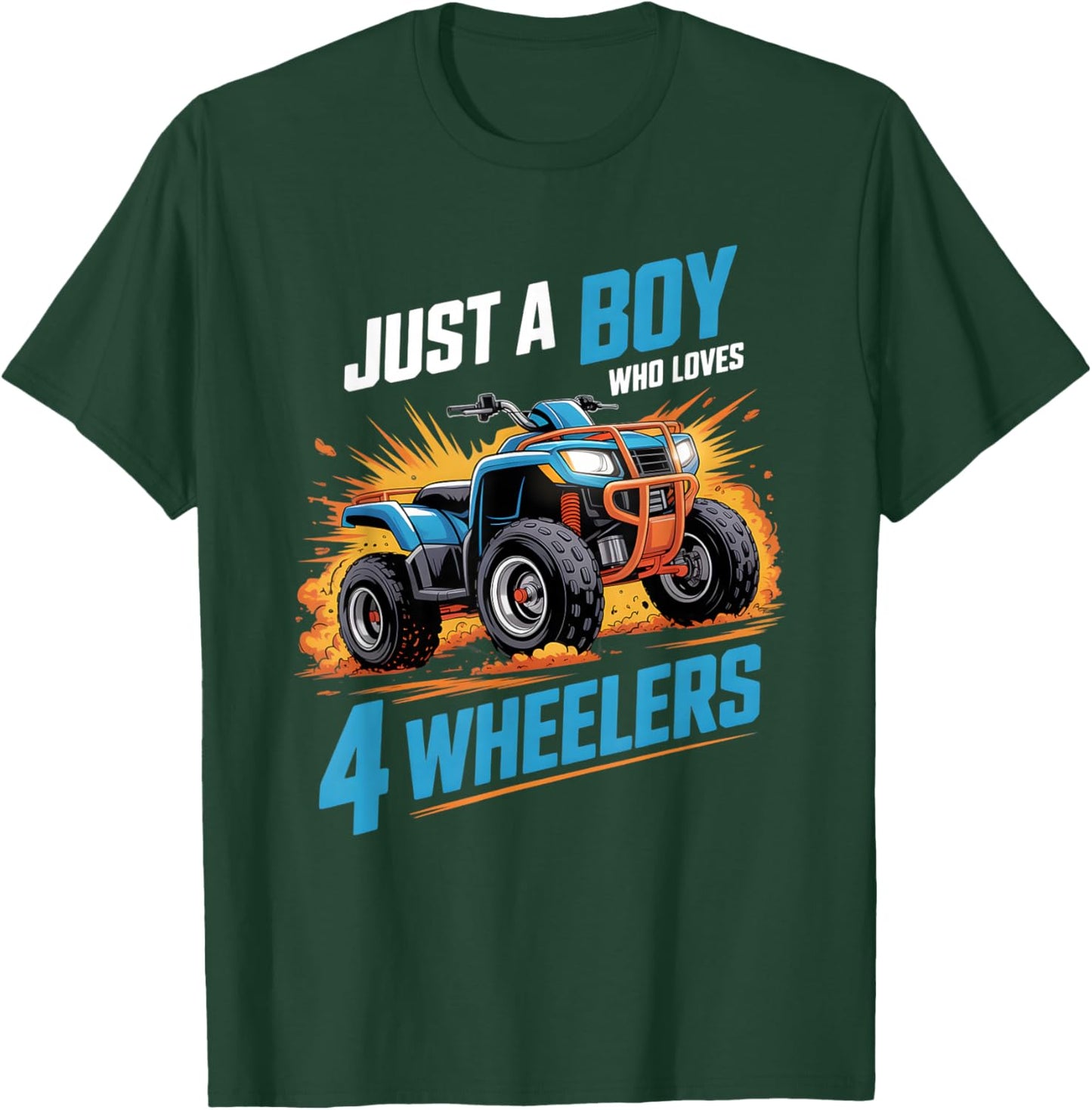 Boys 4 Wheeler T-Shirt - T-Shirt | Forest