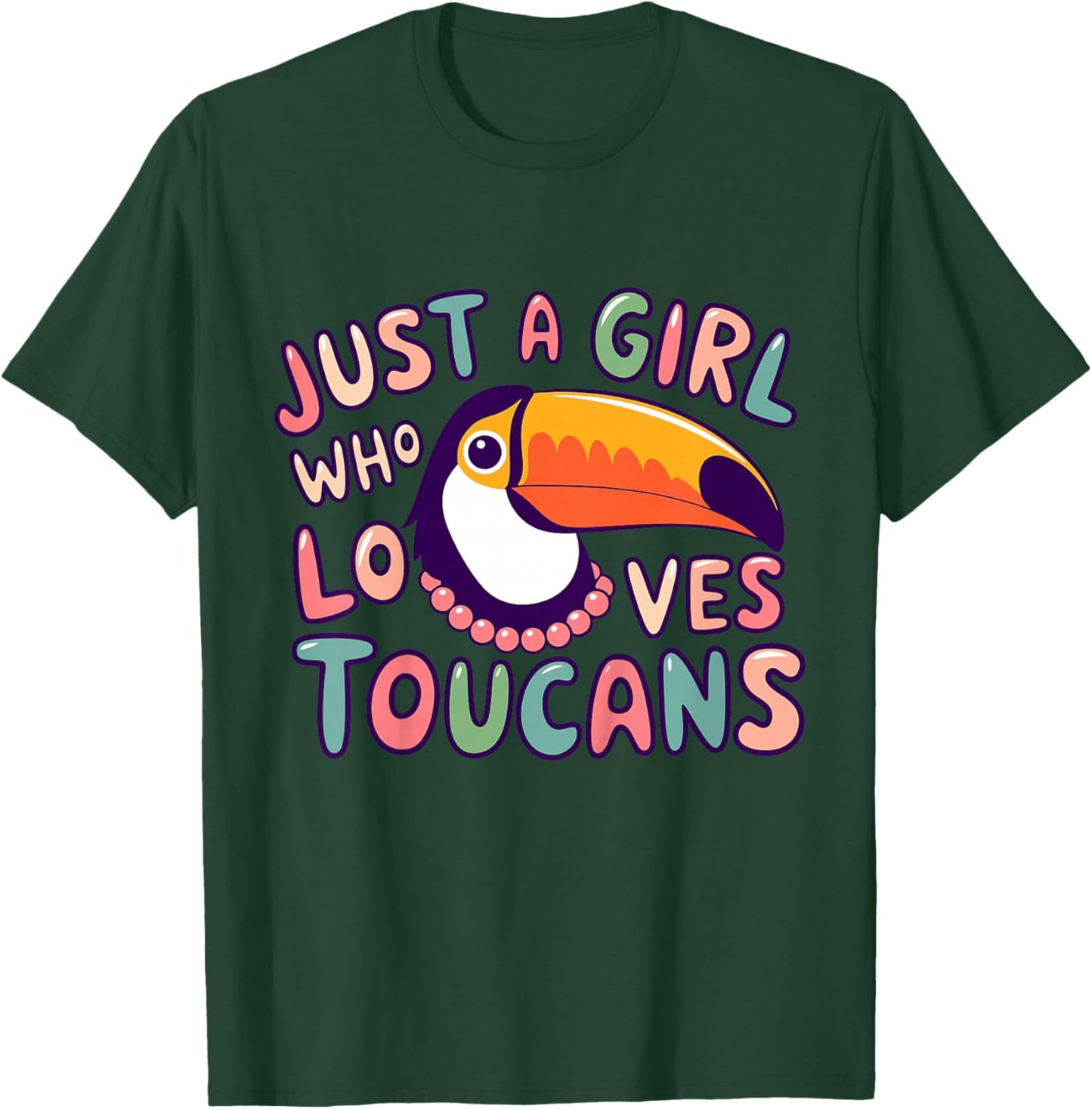 Kids Girl Toucan Kids T-Shirt - T-Shirt | Forest